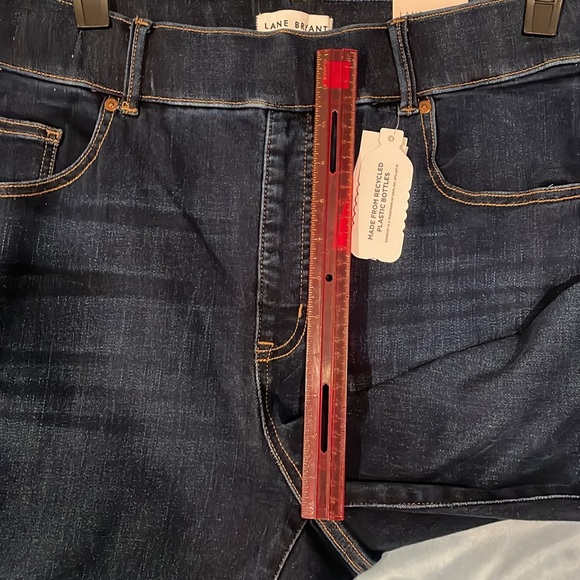 LANE BRYANT NWT Size 16 Pull-On High Rise Boot Jean Dark Wash Boot Pants Denim - Picture 14 of 15